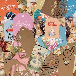 Easter Junk Journal Ephemera and Paper Pack, Easter scrapbook, Spring junk journal, paper and ephemera mystery pack, Easter card