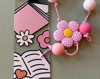 Marcapáginas acrílico decorado: regalo de lectura, accesorio para libros, diarios y agendas, diario basura