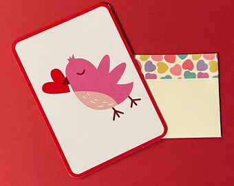 Etiquetas para diario basura de San Valentín con bolsillos: Tarjetas de juego