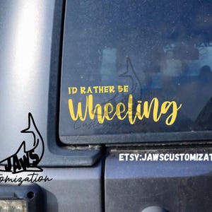 Je préfère rouler | Convient aux Jeep Wrangler 4x4, SUV, véhicules tout-terrain, voitures, camions et plus | Stickers tout-terrain