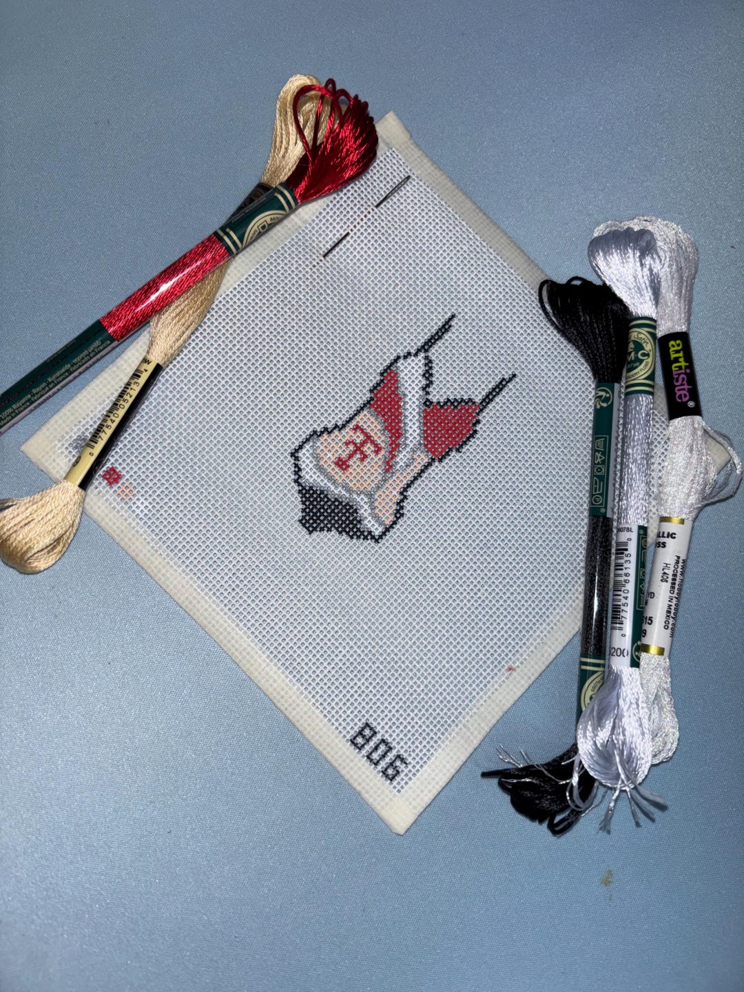 Custom Needlepoint Canvas | Baton Twirling, Dance, Cheer Costume - Etsy