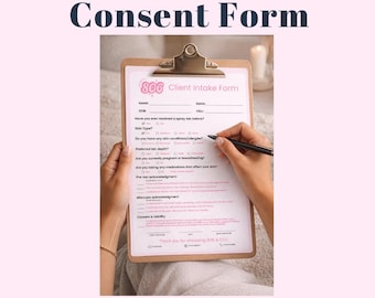 Spray Tan Client Intake Form, Editable Canva Consent Waiver (Digital Download)