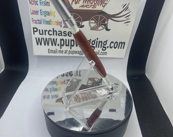 Red hart pen with Standard Bic and refill Metal parts are a aluminum