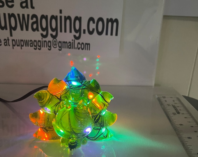Chibi, nine tails fox demon with multi function, LED lights and or Glow in the dark
