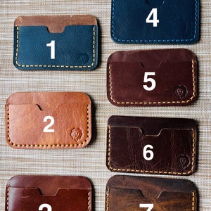 Portafoglio da uomo in vera pelle, portafoglio per carte, portafoglio contanti piccolo, portafoglio minimalista, portafoglio in pelle sottile, portafoglio di lusso 3 slot, regali di Natale
