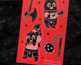 Medieval Kewpies 4x6 Sticker Sheet | Matte Finish | Cute Sticker