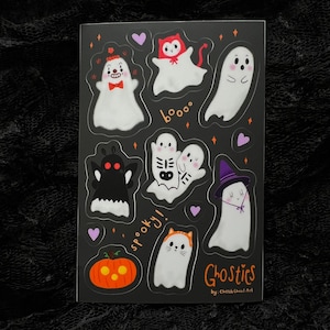 Ghostie Party Sticker Sheet | Halloween Sticker Sheet | Stickers | Matte Stickers
