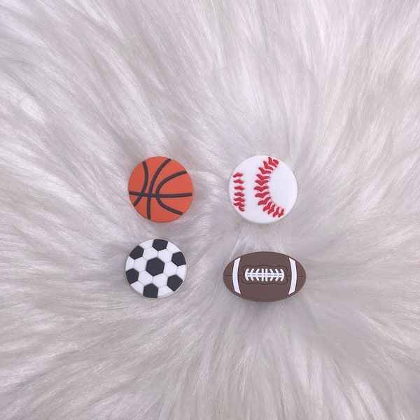 Sports ball croc charms