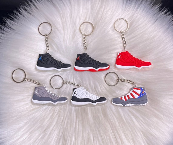 Mini Sneaker Keychain 2d Mini Sneaker Keychain AJ 11 Etsy