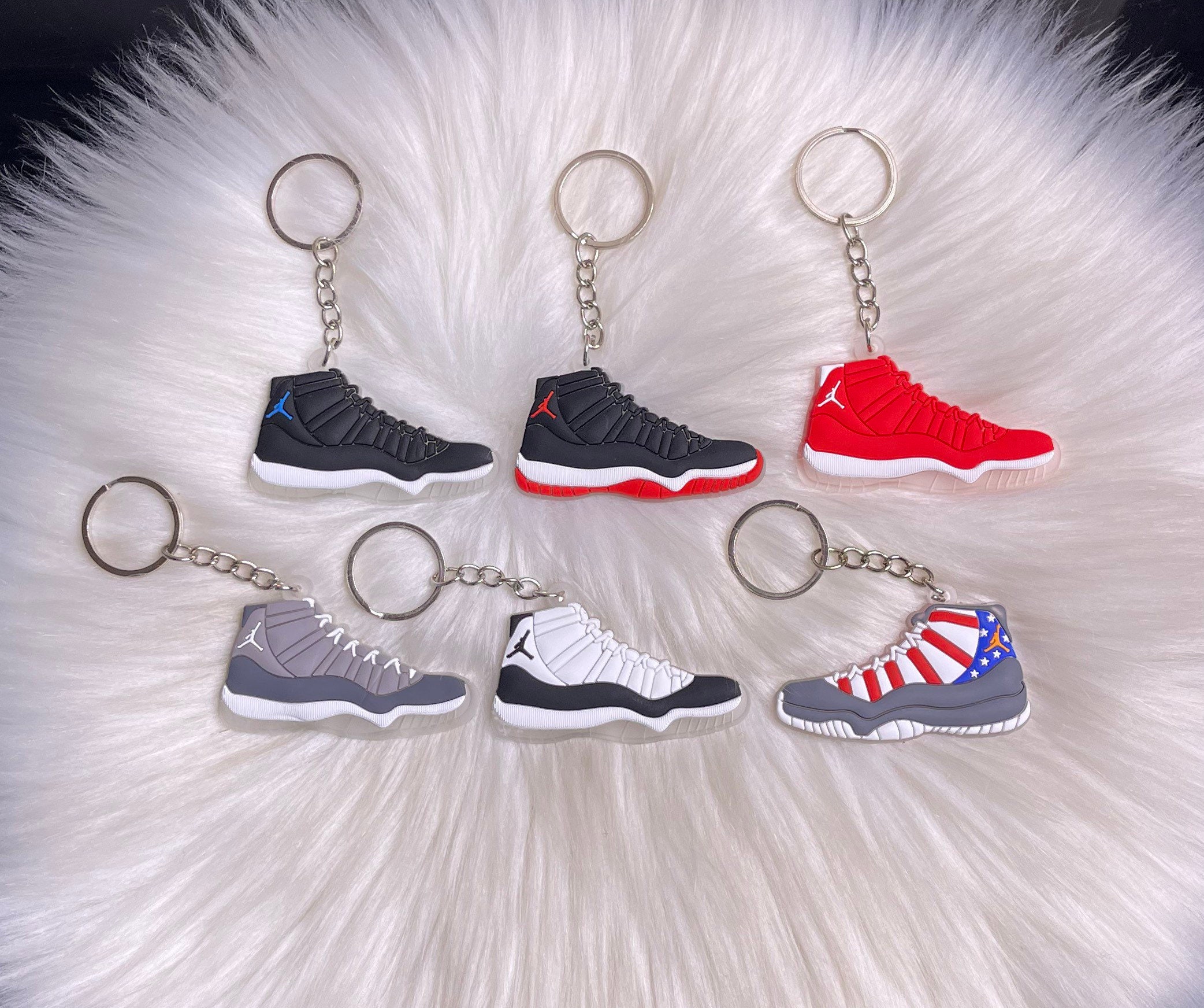 Mini Sneaker Keychain 2d Mini Sneaker Keychain AJ 11 Etsy
