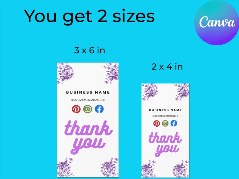 Box Label Template Shipping Label Canva Template Custom Etsy