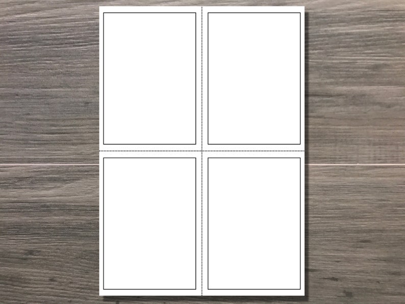Printable Blank Flash Cards | Blank Sight Word Cards | Printable ...