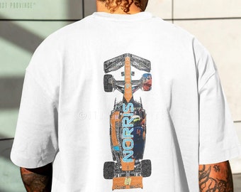 Handmade Mclaren F1 Merch, Custom Lando Norris Shirt