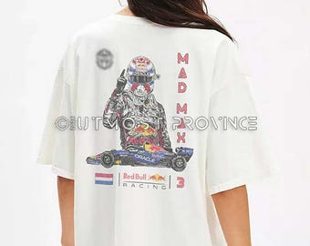 Handmade Max Inspired Red Bull Racing Shirt