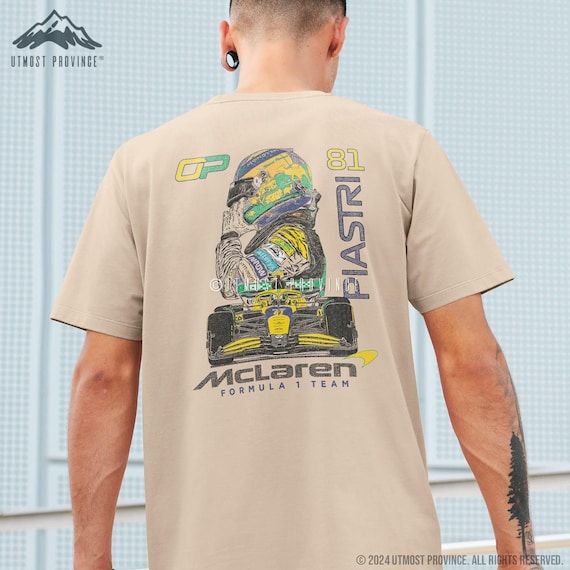 Handmade Oscar Piastri Merch – Custom Mclaren Shirt