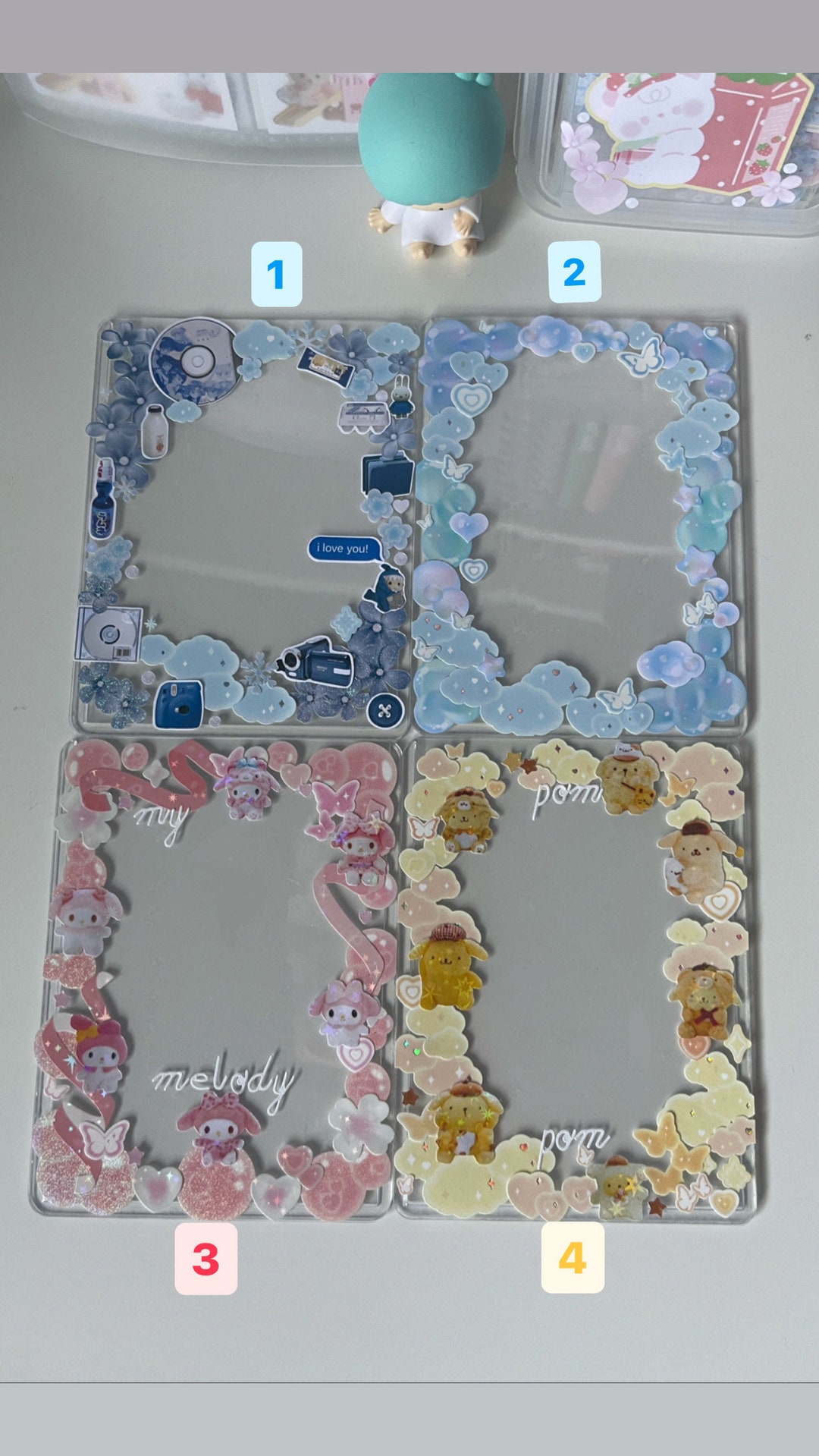 Toploaders for Photocards Cute Charm Accessories for Kpop Etsy