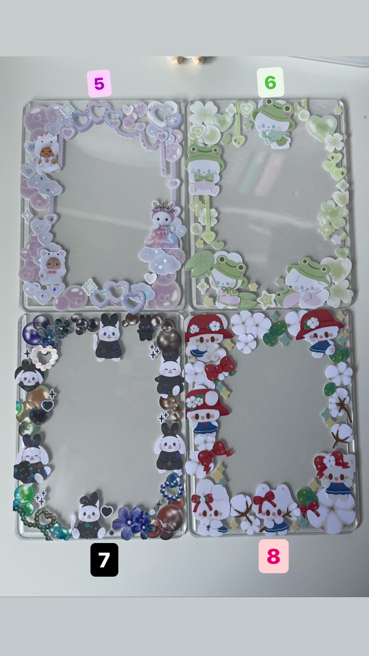 Toploaders for Photocards Cute Charm Accessories for Kpop Etsy