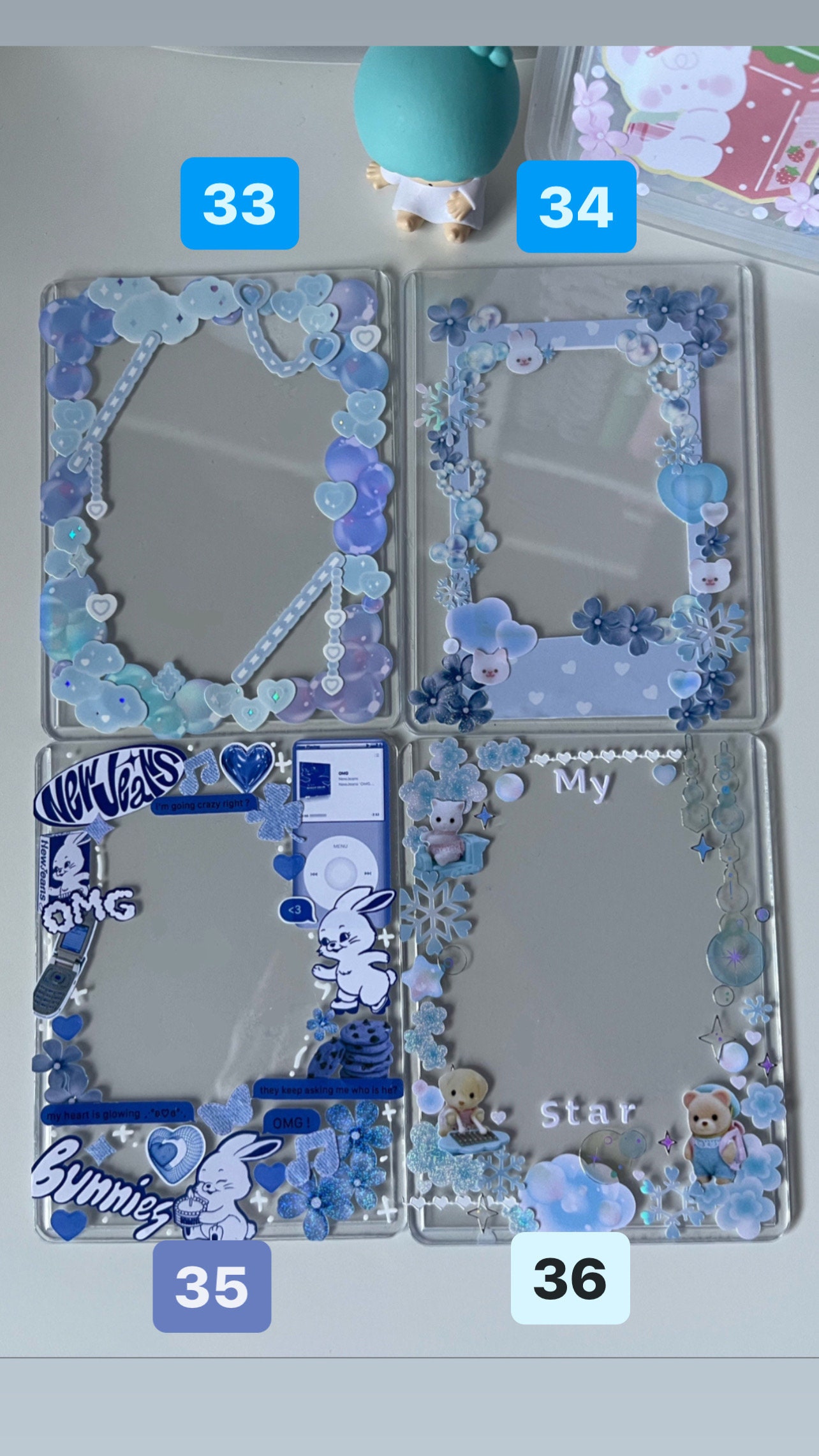 Toploaders for Photocards Cute Charm Accessories for Kpop Etsy