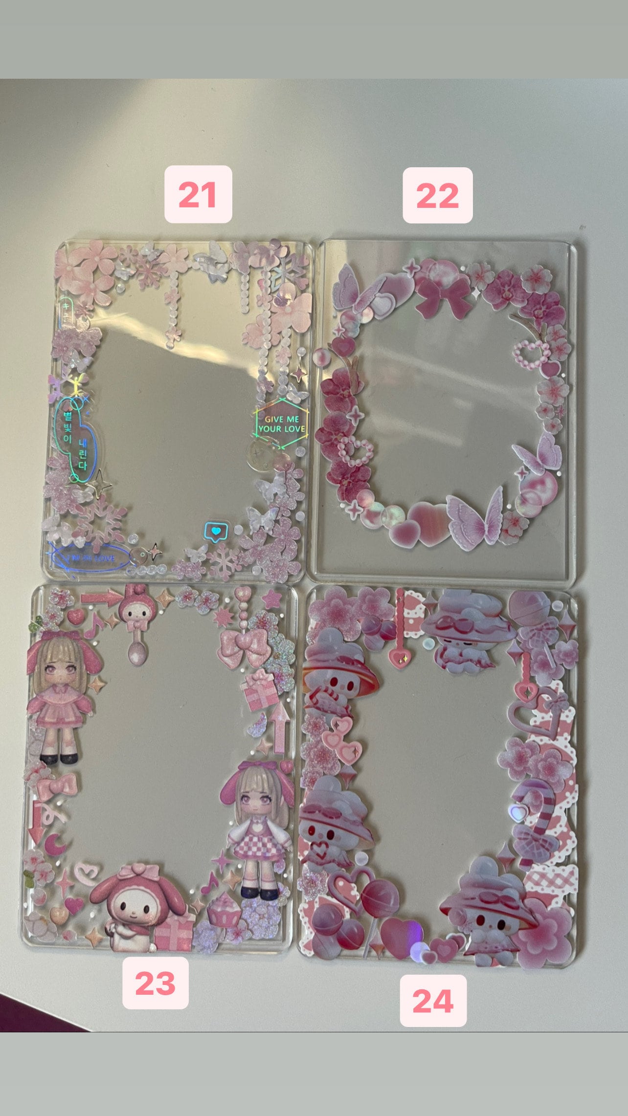 Toploaders for Photocards Cute Charm Accessories for Kpop Etsy