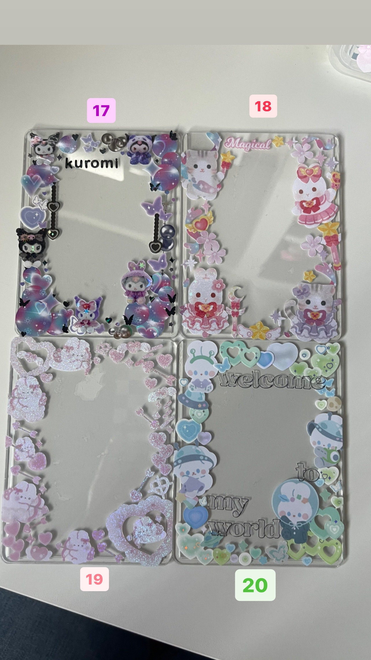 Toploaders for Photocards Cute Charm Accessories for Kpop Etsy