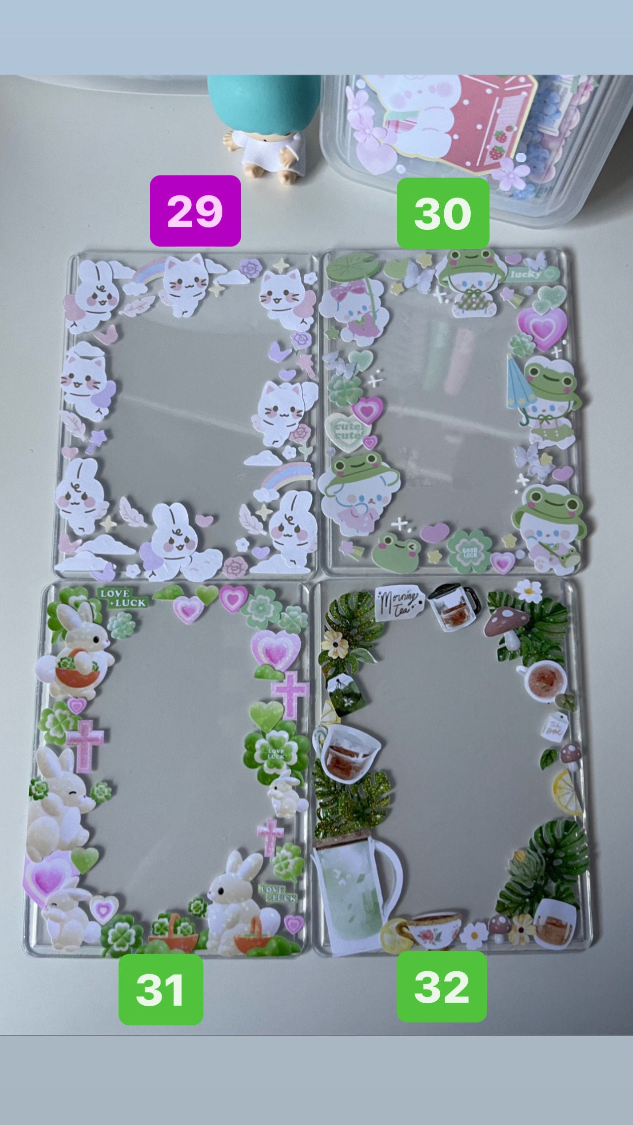 Toploaders for Photocards Cute Charm Accessories for Kpop Etsy