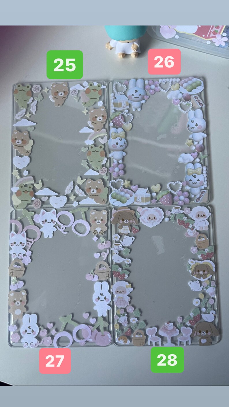 Toploaders for Photocards Cute Charm Accessories for Kpop Etsy