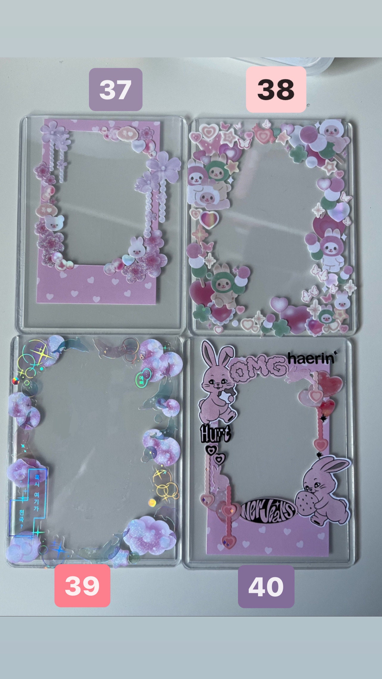 Toploaders for Photocards Cute Charm Accessories for Kpop Etsy
