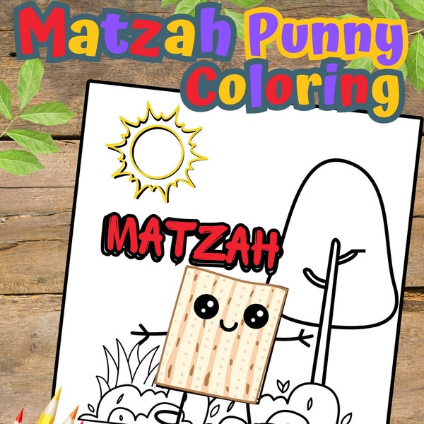 Matza Kawaii Bible Puns Passover Coloring Page Classroom Bible Puns Biblical Jokes Christian Sabbath School VBS Israelite Kawaii Food