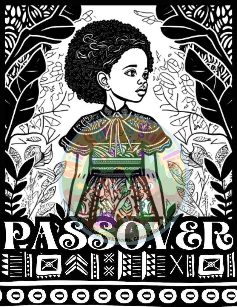 Bible Coloring Passover Sabbath Worksheet Printable New Year Bible ...