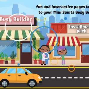 Busy Builder Preschool Toddler Busy Binder Busy Book Printable Homeschool Learning Activities for Kids Educational Children Quite Time