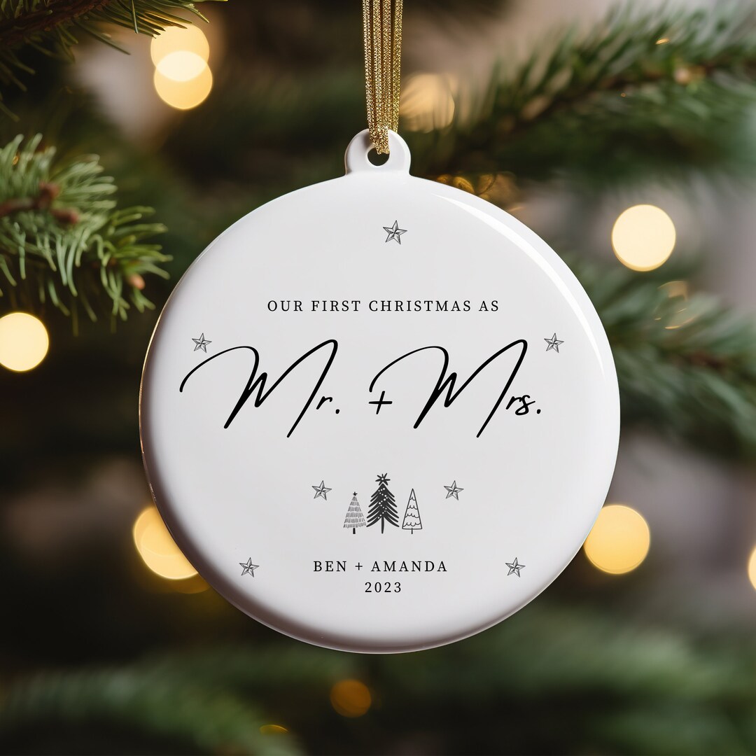 Couples First Christmas Ornament. Our First Christmas Together Etsy