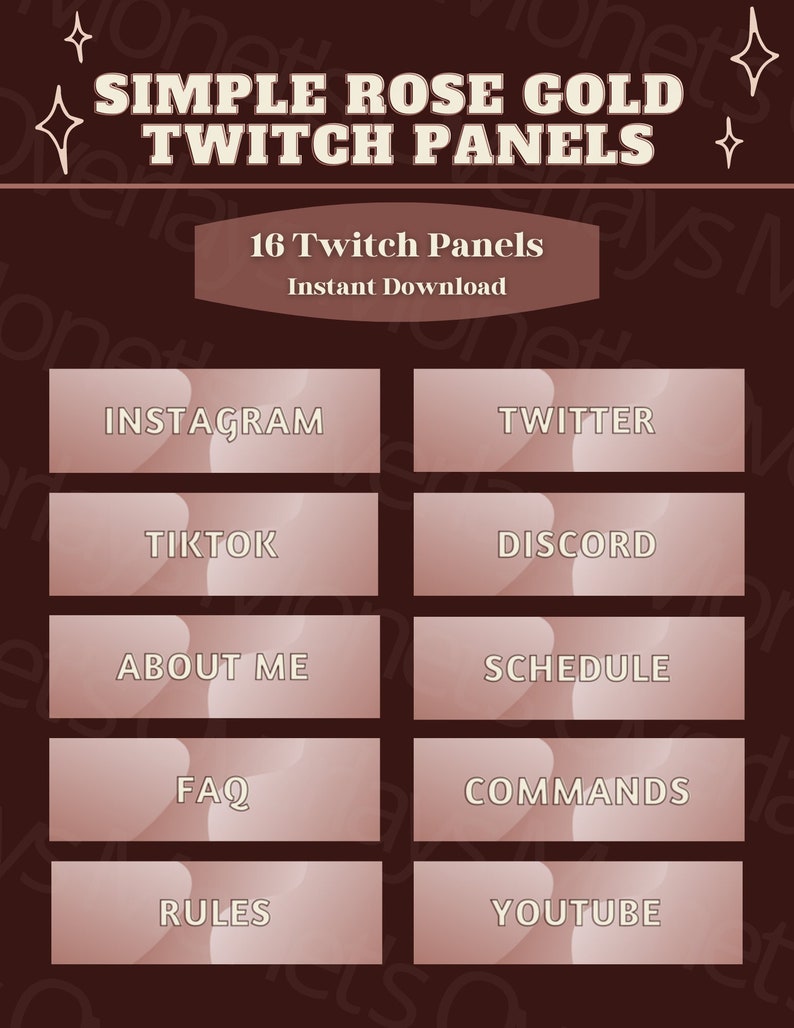 gold twitch panels gold twitch panels
