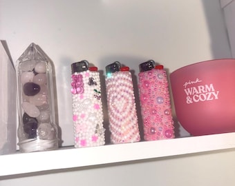 rly Pink Bling Lighter Gift Set (3-Pack) | Rhinestone BIC Lighters