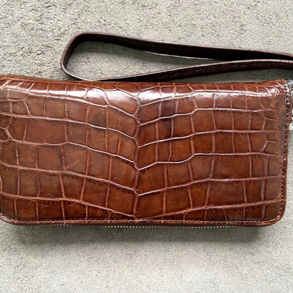 Brown Genuine Alligator Leather Skin Women Handbag, Premium Exotic Handbag For Girl, Personalized Handbag, Valentines Gifts