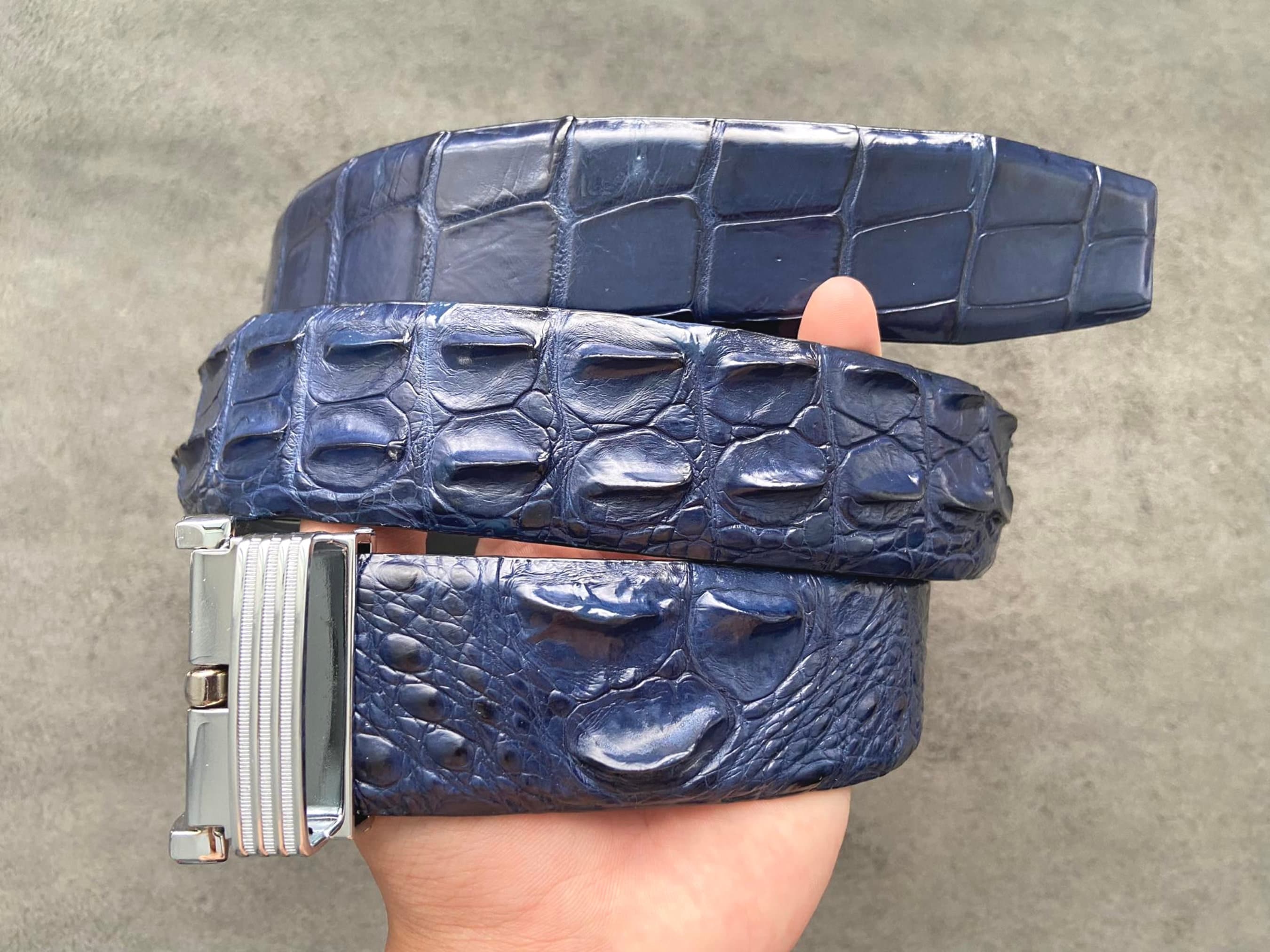 小物 mertra Alligator Skin Belt (Wine) S-M Alligator Skin Belt (Brown) - MERTRA