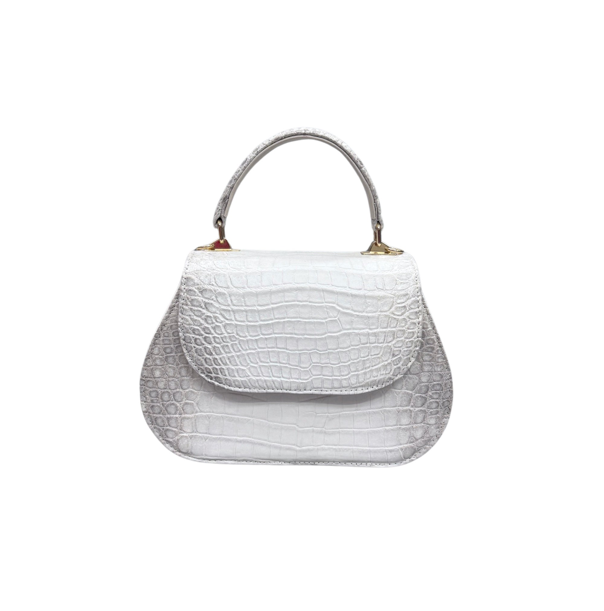 White Alligator Geniune Leather Women Top Handle Bag Designer Bag Handmade Bag Alligator Leather Bag Gift for Her Women Handbag Etsy Ireland