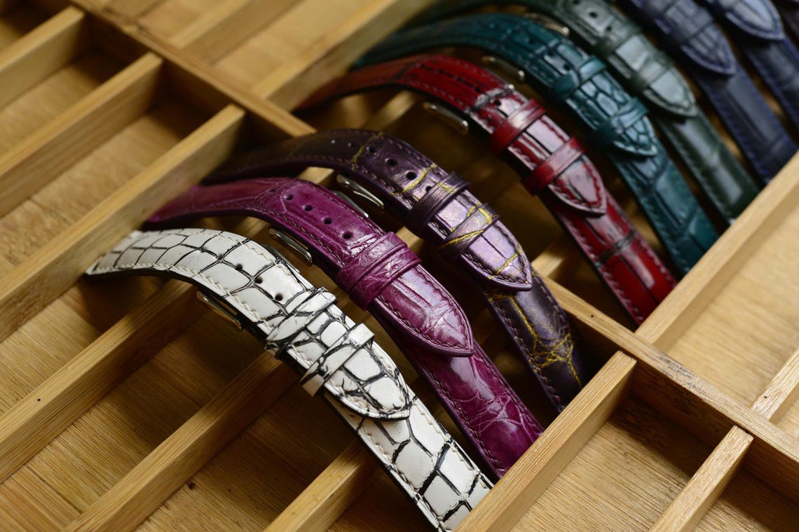 Unique Wholesale Brown Alligator Leather Watches Band W5200026_K0000630 main image 0