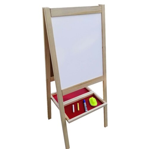 Double Sided Wood Framed Blackboard for kids | Chalkboard | Kid Writing shops Board | Activity Board