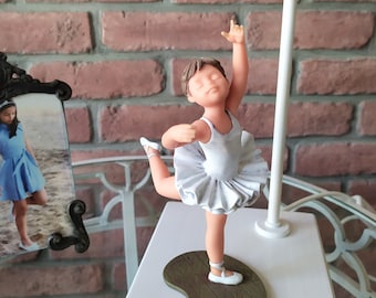 Porcelain Ballerina Table Lamp: Ballet Studio Decor, Nursery Gift