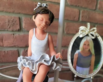 Porcelain Ballerina Table Lamp: Ballet Studio Decor, Nursery Lamp