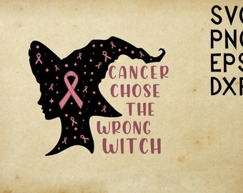 Cancer Chose the Wrong Witch Etsy
