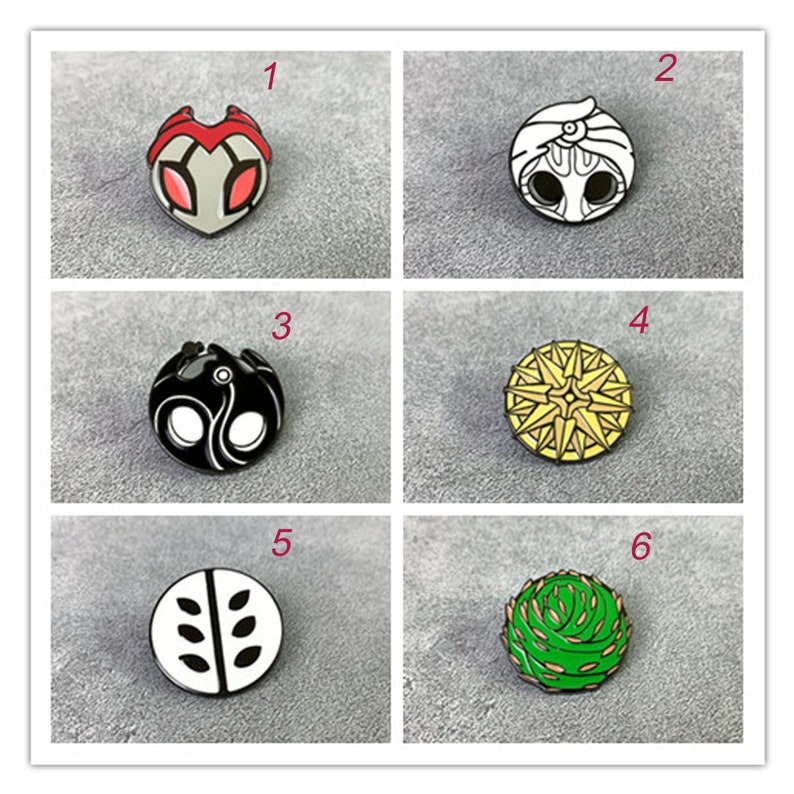 Hollow Knight Enamel Pins Game Jewelry Metal Brooch Cartoon Etsy