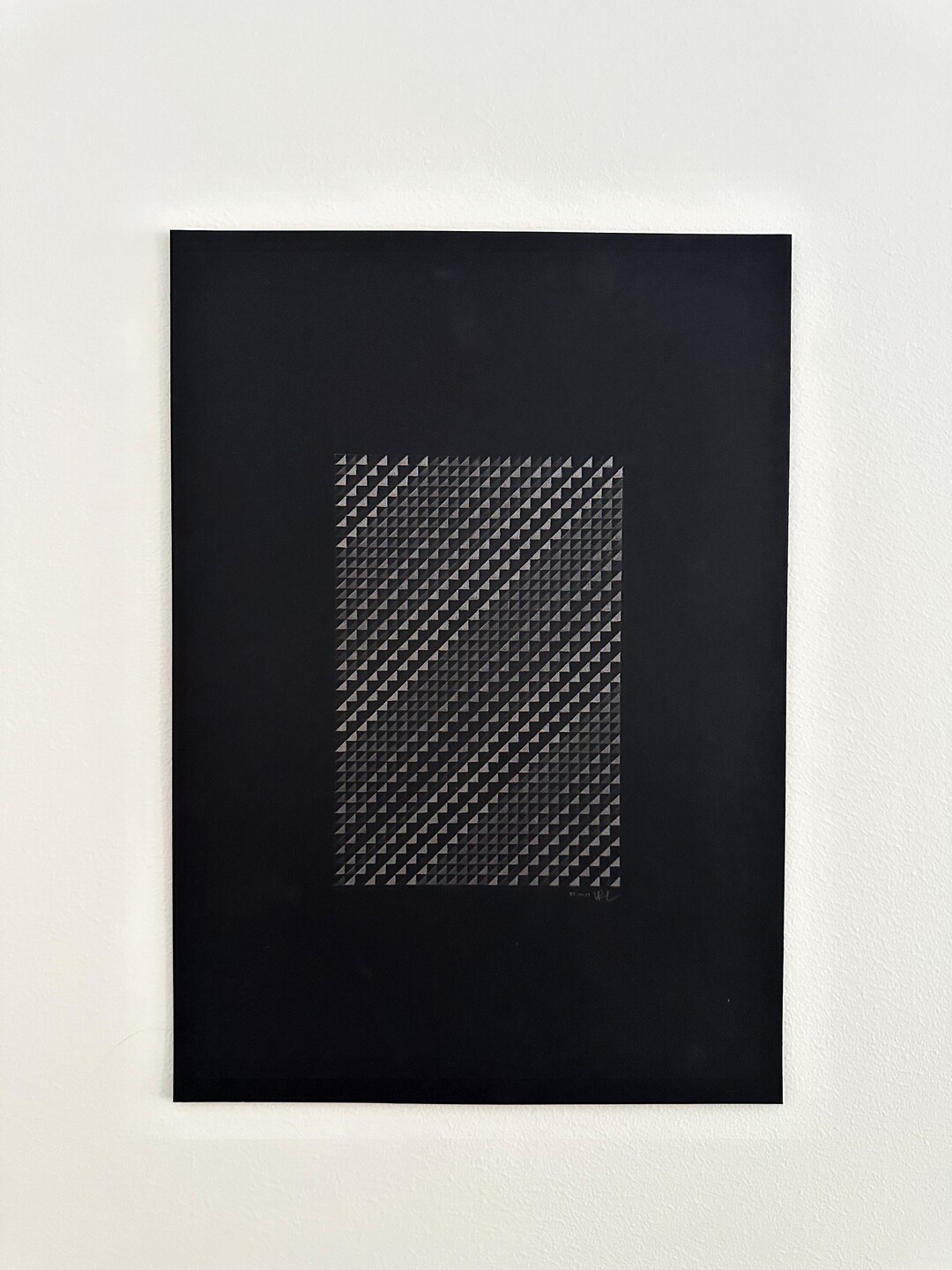 Original Abstract Graphite Drawing, Infinite Reflections 5 Etsy