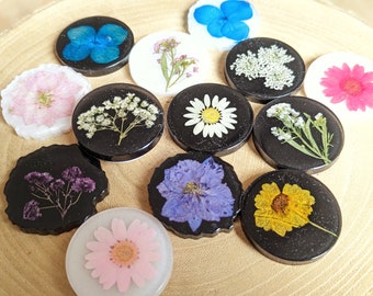 PopSockets mobiele telefoon grip smartphone grip PopGrip gemaakt van epoxyhars met gedroogde bloemen, bloemen, hars, cadeau voor vriendin, tiener