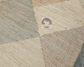 Handmade Jute Dhurrie Rug 5x8: Bohemian Woven Area Rug