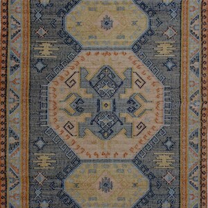 Tappeto Dhurrie in lana e iuta Boho: stile Kilim scandinavo, 5 x 8 piedi