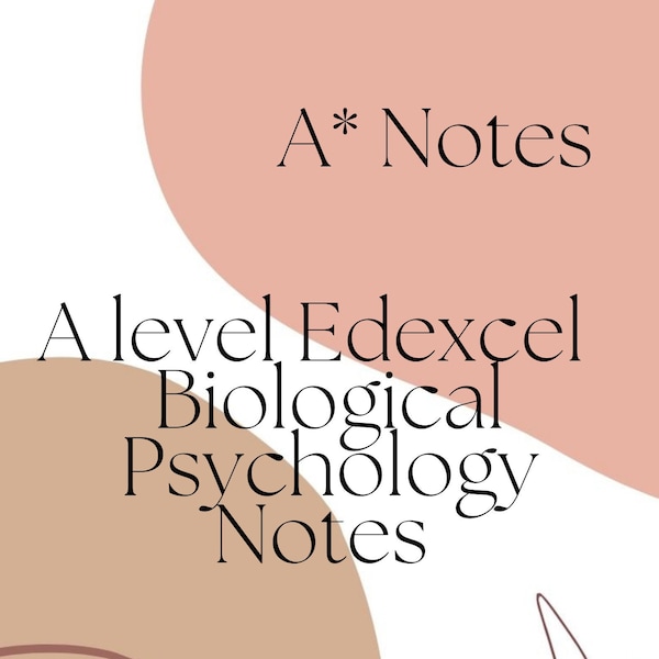 Psicología Biológica Edexcel A nivel Notas