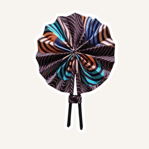 Wax fabric fan