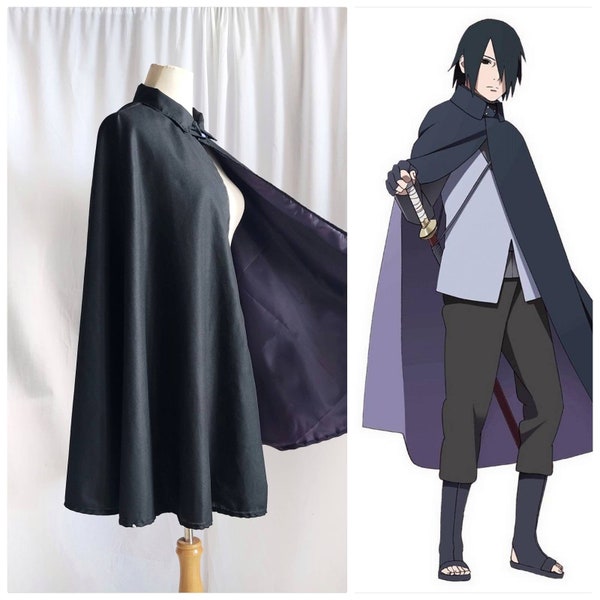 Cape Sasuke pour cosplay (anime Boruto)