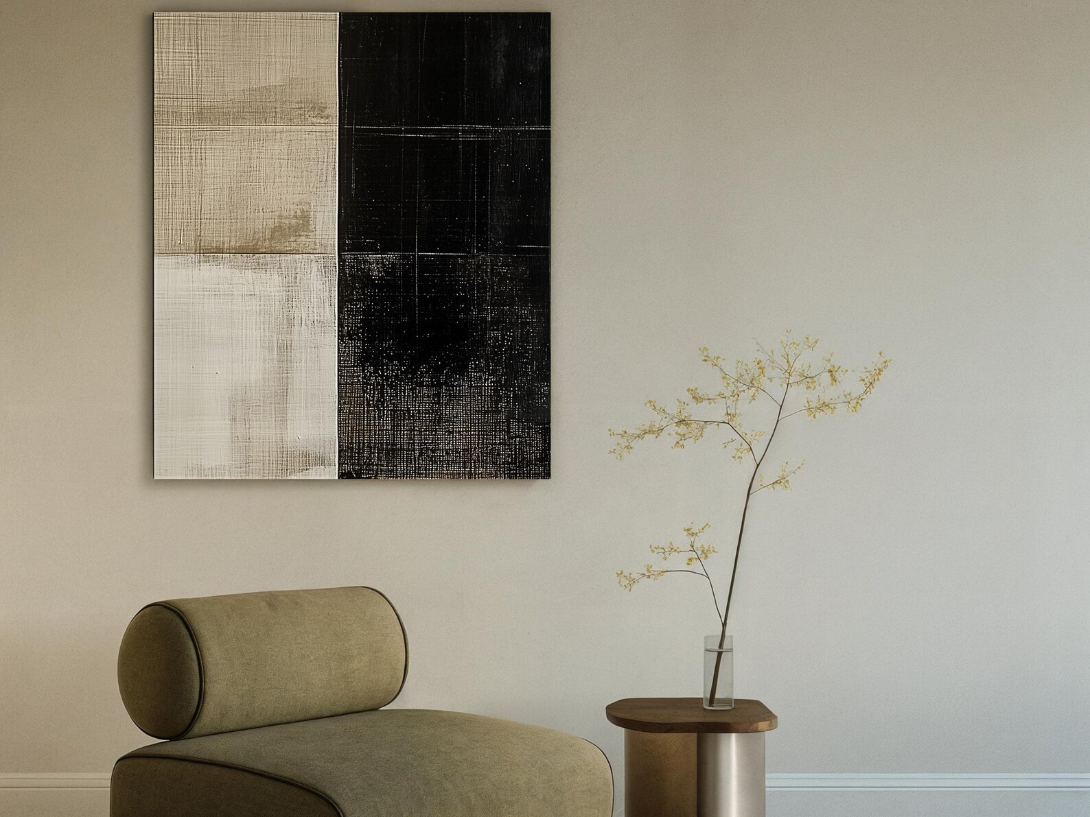Curated visual reference: Fresh Look at Japandi Monochrome Balance Wood Wall Art Minimalist Abstract Wall Decor